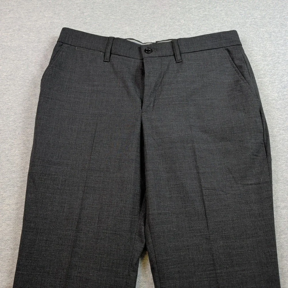 J.Lindeberg Nicolas Narrow Slim Fit Stretch Wool Trousers Dark Grey 30x34